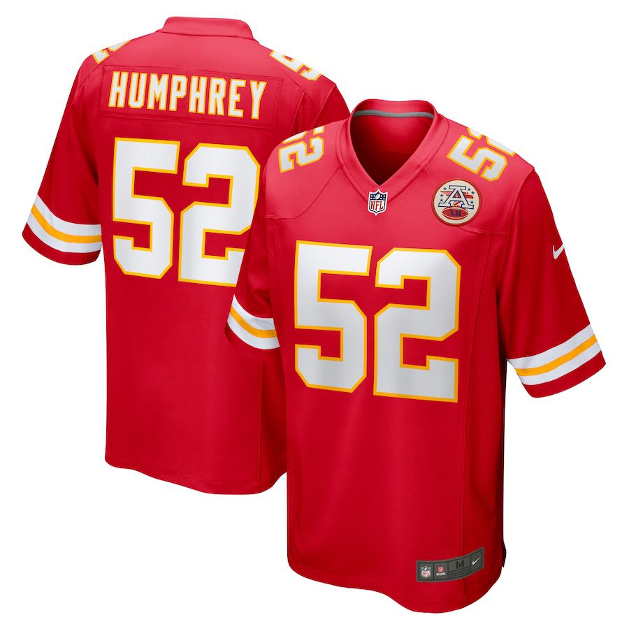 Men Kansas City Chiefs #52 Creed Humphrey Nike Red Game NFL Jersey